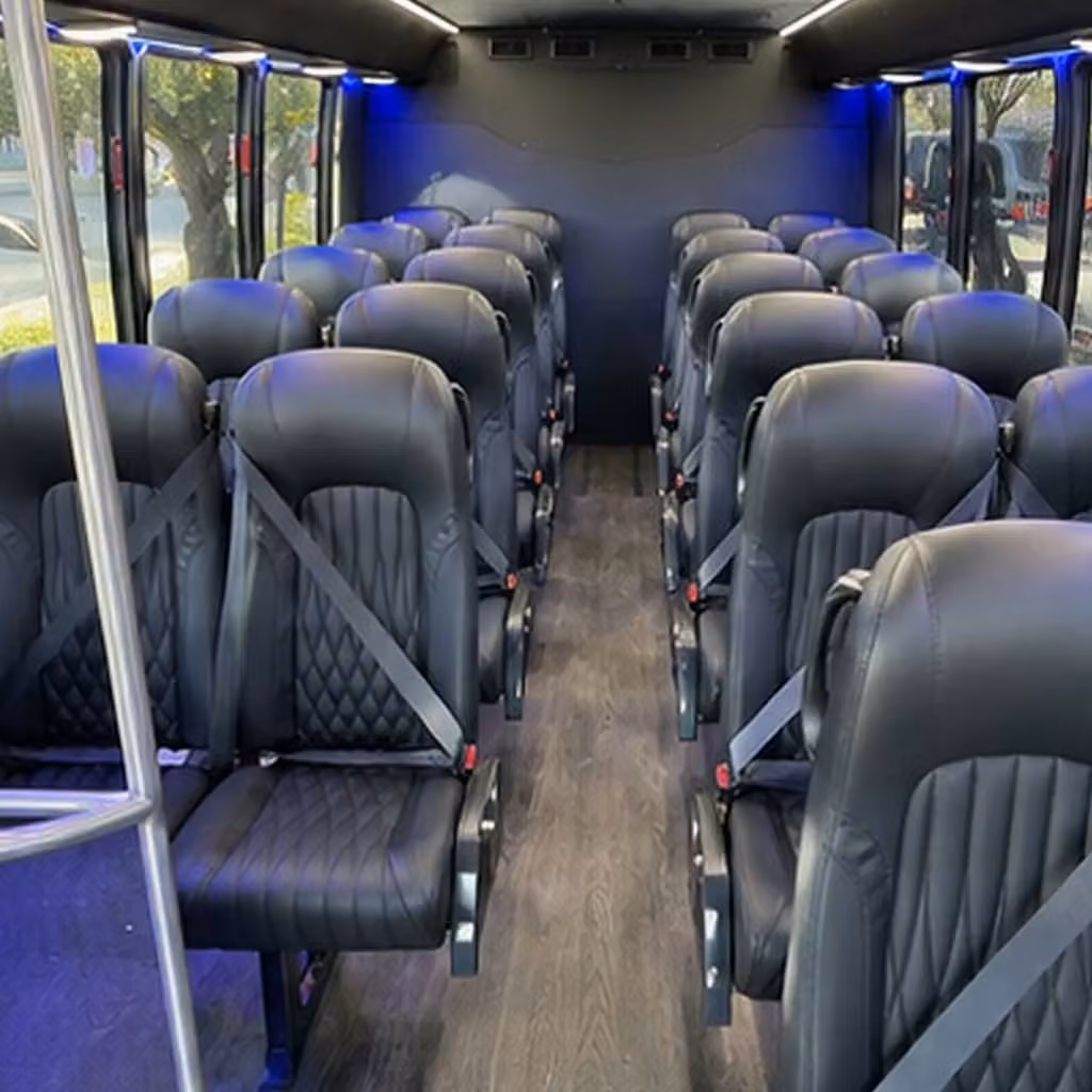 25 passenger minibus interior
