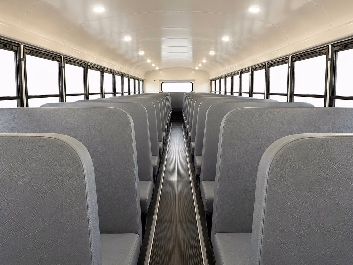 school bus inside
