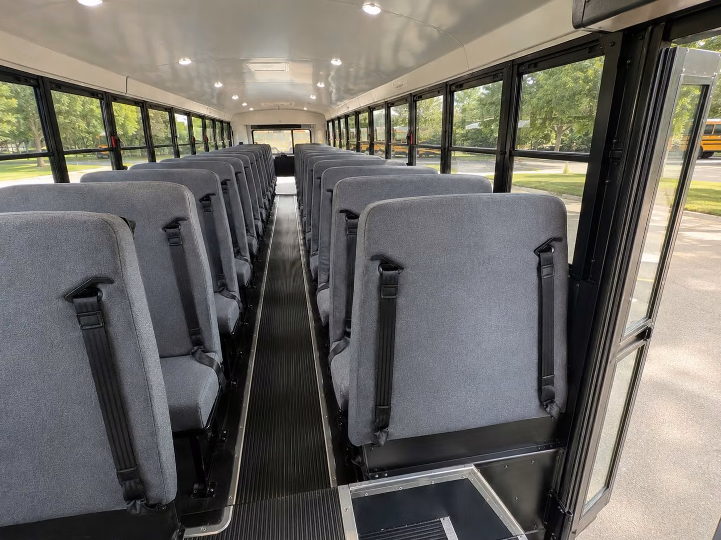 school bus interior